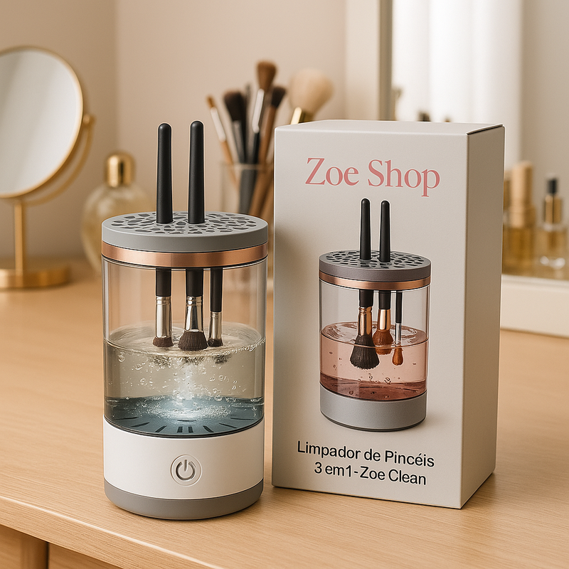Limpador de Pincéis 3 em 1 - Zoe Clean