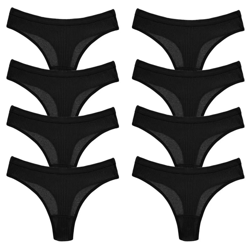 Calcinhas de algodão - Kit com 8 peças