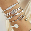 Trio de Pulseiras Zoe + BRINDE 2 PULSEIRAS Aço Inoxidável