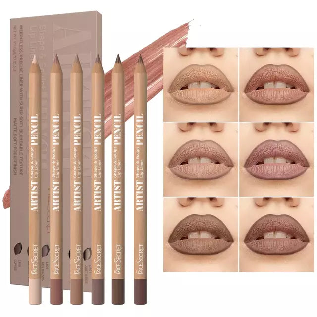 Kit 6 lápis para os lábios - ZoeLips